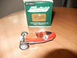 1:43 Handbuilt Milestone Miniatures 1934 Mbc6 Morgan Jap Relay Team Car