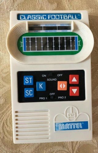 Mattell Classic Football Electronic Handheld Game 2000