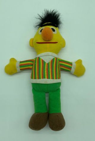 Vintage 1995 Tyco Jim Henson Sesame Street Bert Plush Stuffed Doll 11”