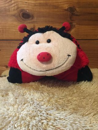 17 " Lady Bug Pillow Pet Childs Pillow Red Black Bug Insect