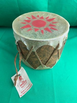 Toy Drum Made By The Cherokees Qualla Reservation Indian Tribe