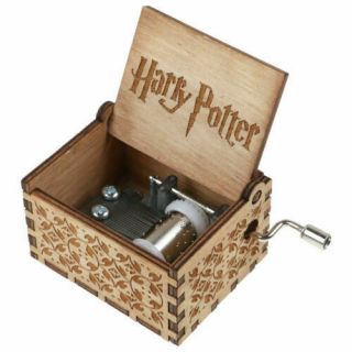 Harry Potter Music Box Engraved Wooden Music Box Crafts Harry Potter Gift Xx