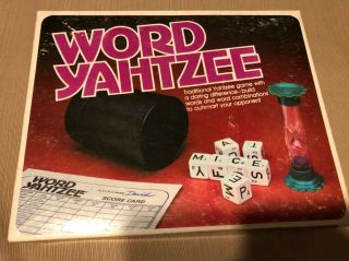 Vintage Word Yahtzee 1978 Family Game By Milton Bradley 100 Complete