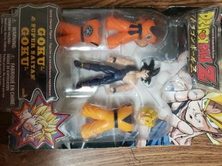 Dragon Ball Z Action Figures Goku And Saiyan Goku.