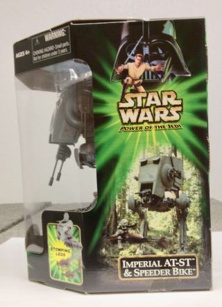 IMPERIAL AT - ST & SPEEDER BIKE with Ewok Power of the Jedi Box 2
