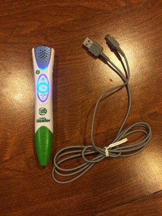Green Leapfrog Leap Reader Pen With Usb Charging/connect Cable