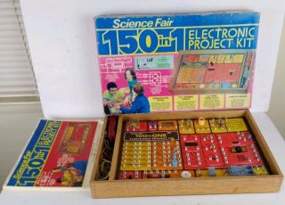 Vintage Radio Shack Science Fair 150 In 1 Electronic Project Kit No.  28 - 248