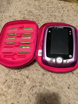 Leapfrog Leappad 2 Purple With Protective Skin And Hello Kitty Case,  5 Games.