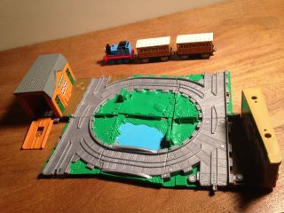 Thomas & Friends Take N Play Great Waterton Play Set W/ 3 Trains