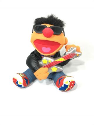 13 " Sesame Street Rock N Roll Ernie Animated Plush Singalong Guitar