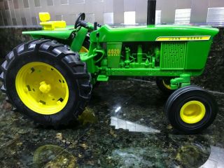 John Deere Big Farm 4020 Tractor Toy w/ Back Blade & Rotary Mower,  Brush Hog 3