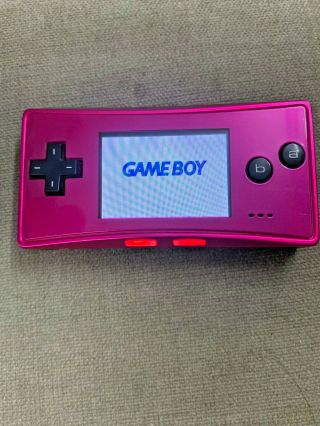 Nintendo Game Boy Micro Pink Color Console