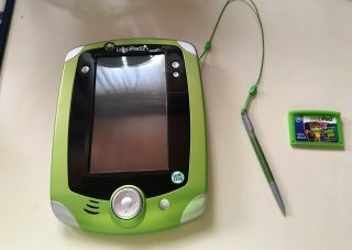 Leappad 2 Green Stylus Battery Operated W/one Game Plus