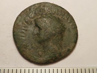 5039 Ancient Roman Augustus Copper As Coin - 1st Century Bc
