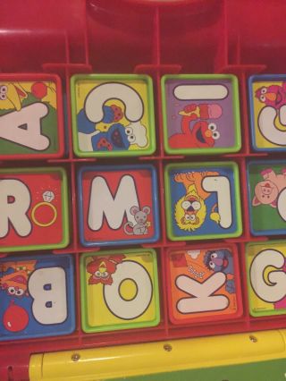 Just Sesame Street Abc Desk Elmo Cookie Monster Letters Spelling Words