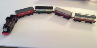Thomas And Friends Diecast Bertrum Train W/ 3 Passenger Cars & 1 Mail Car Ertl