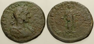 039.  Roman Bronze Coin.  Severus Alexander.  Ae - 27.  Moesia Inferior.  Hygieia.  Fine
