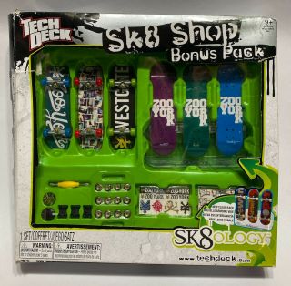 Tech Deck Sk8 Shop Bonus Pack Sk8ology Fingerboards Mini Skateboards Zoo York