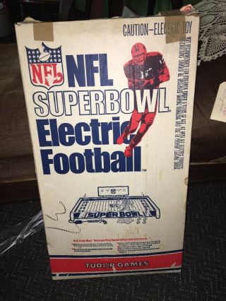 1978 Tudor Nfl Superbowl Xii Electric Football Game Cowboys Vs Broncos