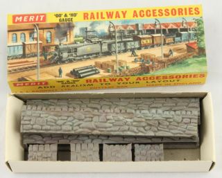 Merit Stone Walls Buttresses 5090 Railway Oo & Ho Gauge Model Scale 6 Piece Box