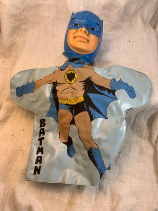 Vintage Batman 1966 Hand Puppet Ideal Toys