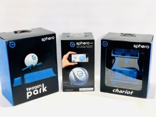 Sphero 2.  0 App Powered Robotic Ball Smart Toy,  Chariot,  Terrain Park Full Set