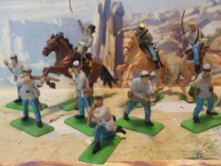 1970s Britains Deetail American Civil War Confederate Infantry & Cavalry