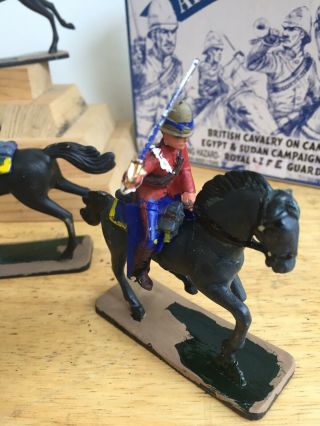 5 Mounted British Cavalry Lancers Royal Life Guards Armies In Plastic Painted 3