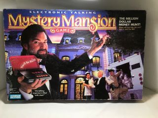 Electronic Talking Mystery Mansion Game Board Game 1995 Complete Pre - Owned Good