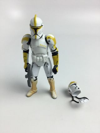 Star Wars Rots Evolutions Aotc Yellow Clone Trooper Pilot Loose