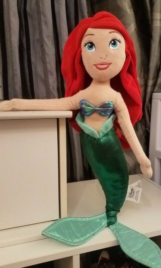 The Little Mermaid Plush Ariel Doll Stuffed Animal Toy 21 " Disney Store Princess