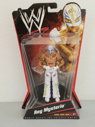 2010 Mattel Wwe Basic Series 7 Rey Mysterio Action Figure Moc Rare Htf