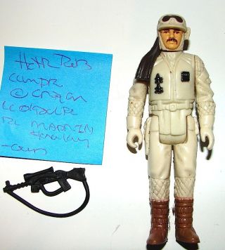 Star Wars Vintage 1980 Kenner Hoth Rebel Commander Esb Action Figure Variant 912