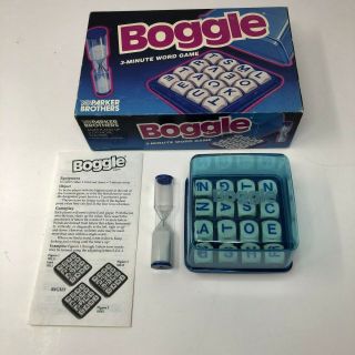 Parker Brothers Boggle 3 - Minute Word Game 1992 Complete Game W/ Instructions