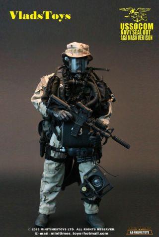 Mini Times 1/6 Us Navy Seal Udt Ussocom Diver Aga Mask Version Mt - M002 Usa Deale