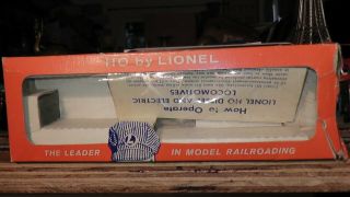 Ho Lionel Empty Box Only 0602lt Made In U.  S.  Of America York N.  Y.  Orange Usa