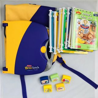Fisher Price Power Touch Learning System 10 Books And Backpack
