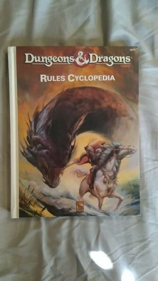 Dungeons And Dragons Rules Cyclopedia - 1071 1991 Hard Cover Tsr