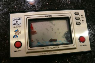Nintendo Popeye Electronic Handheld Lcd Video Game And & Watch ✨tested✨