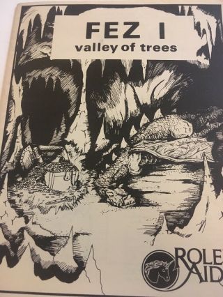 Fez 1 - Valley Of Trees Mayfair Games 1982,  Role Aids Booklet 40 Pages