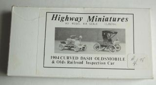 Jordan Products Highway Miniatures,  1904 Oldsmobile And Inspection Car.