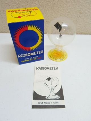 Radiometer Space Age Sphere Retro Sun Solar Powered