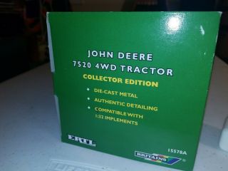 John Deere 7520 4wd Tractor Collector Edition 1:32 2