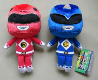 Funko Red And Blue Mighty Morphin Power Rangers 8 In Plush 2017