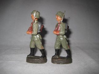 German WW 2 Elastolin / Lineol - Soldiers - 10cm Figurines - 2 2