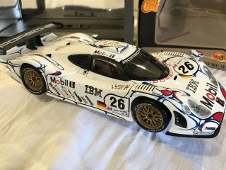 Maisto Porsche 911 Gt1 Le Mans 26 1998 White 1:18
