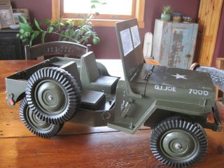 Parts Vtg 1960s Gi Joe 7000 Hq - 26 Army Jeep Or Restore Not Running
