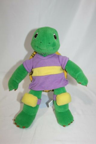 Franklin The Turtle Soccer Talking Plush Green Stuffed Toy Nelvana Kidpower 14 "