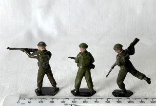 3 Vintage British World War 1 WW1 Crescent Toys Britains Era Toy Soldiers 3