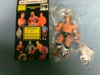 Chief Jay Strong Bow - Legends Of Professional Wrestling Black Trunks Box